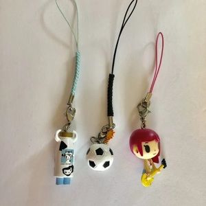 Lot of 3 Tokidoki Figures Cellphone Charms